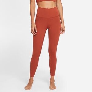 NWT Nike Yoga Luxe Women’s Orange High-Waisted 7/8 Leggings